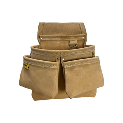 Single Leather Organiser Pouch Large Professional Heavy Duty