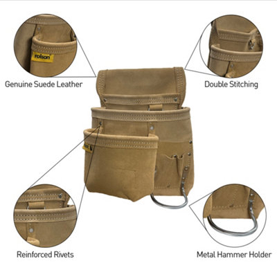 Single Leather Organiser Pouch Small