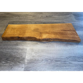 Single Live edge solid oak serving platter / chopping block 710mm x 230mm x 40mm