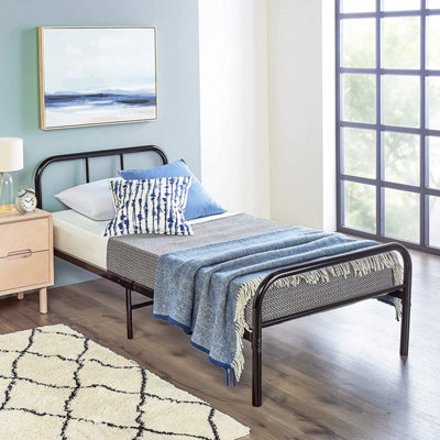 Single metal deals black bed frame