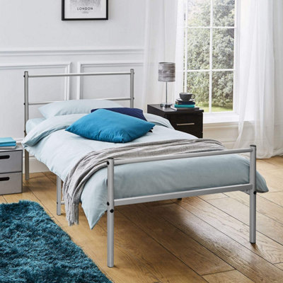 Single bed deals with storage metal