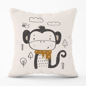 Single Monkey Forest Cushions 45cm x 45cm