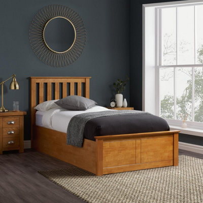 Single Oak Ottomam Bed 3FT Storage Bed Frame Birlea Phoenix 90cm