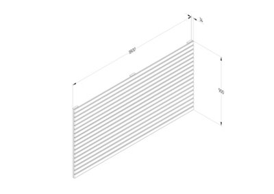 Single Slatted Panel 0.9m - Pack of 5
