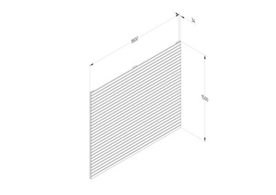 Single Slatted Panel 1.5m - Pack of 3