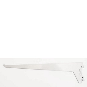 Single Slot White Bracket 15cm
