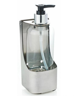 Single soap bottle holder for pump bottles designed for 250ml or 300ml bottles.