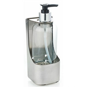 Single soap bottle holder for pump bottles designed for 250ml or 300ml bottles.