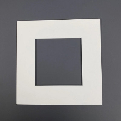 Single Socket Light Switch Surround Finger Plate Wall Trim Frame Matt White