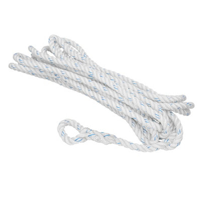 Single Spliced Polyester Mooring Line 16mm x 10m Boat Dock Line Rope Warp