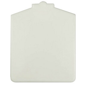 Single White PVC End Cap For AluTGlaze Aluminium Glazing Bar