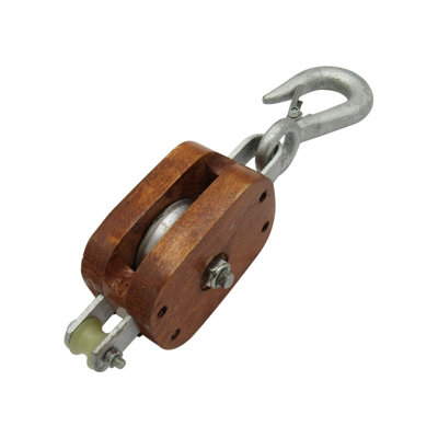 Single Wood Block With Hook 1.2 Ton 8
