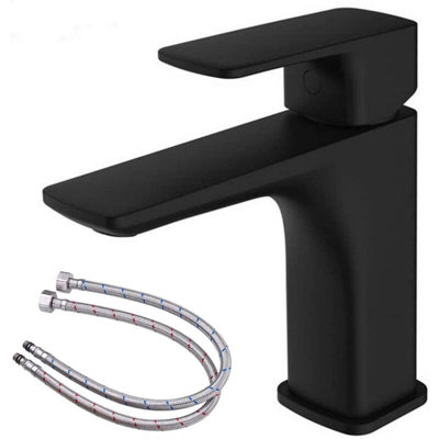 Sink Faucet AntiSplash Basin Sprayer Black with 60cm Water Inlet Hose