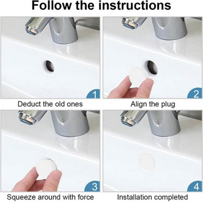 Sink Overflow Stoppers, Rubber Sink Stoppers, Reusable Bathroom Sink Plugs