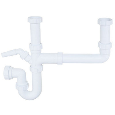 Sinkoro 1.5 Bowl Kitchen Sink Waste Pipe Kit Easy To Fit Durable