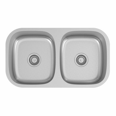 きね子2 Sinkoro Inset Kitchen Sink 2 Double Bowl Stainless Steel Strainer