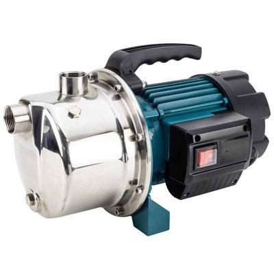 SIP 1 Stainless Steel Surface Mounted Water Pump - Stainless Steel - L38 x W20 x H22 cm