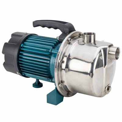 SIP 1 Stainless Steel Surface Mounted Water Pump - Stainless Steel - L38 x W20 x H22 cm