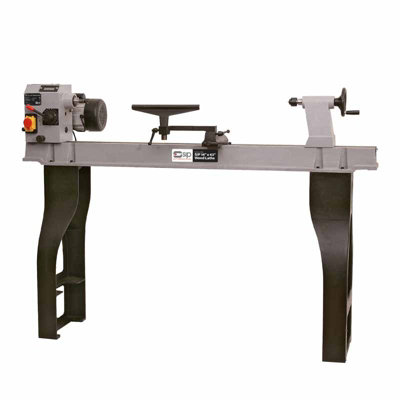 SIP Variable Speed Midi Wood Lathe - Wood - L40 x W18 x H89 cm