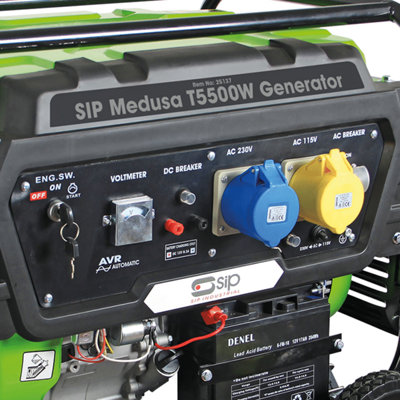SIP MEDUSA T5500W Petrol Generator - Frame Mounted Generator Petrol Engine