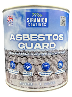 Siramico - Asbestos Guard™ Sealant Paint & Coating - Full Protection ...