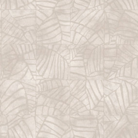 Sirpi Beige Texture Fabric effect Embossed Wallpaper
