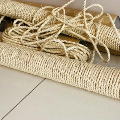 Sisal Rope for Cat Scratcher Cat Tree Repairing - 20 m / 65 ft of 12 mm ...