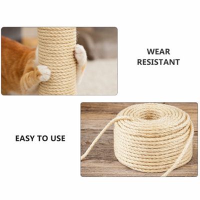 Sisal Rope for Cat Scratcher Cat Tree Repairing - 20 m / 65 ft of 8 mm ...