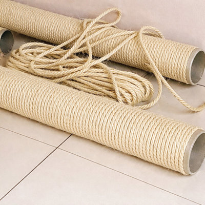 Sisal Rope for Cat Scratcher Cat Tree Repairing - 30 m / 98 ft of 12 mm ...
