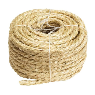 Sisal Rope for Cat Scratcher Cat Tree Repairing - 30 m / 98 ft of 6 mm ...