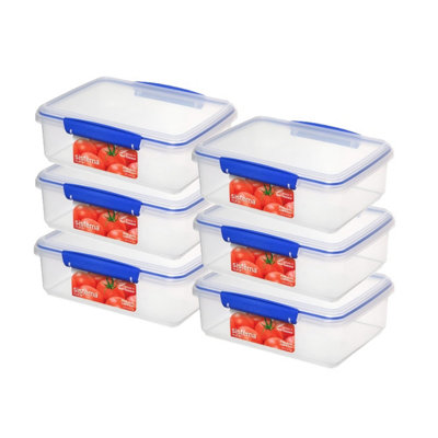 Sistema KLIP IT 2L (67.6 oz) Rectangular Clear Storage Containers - 6 ...