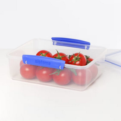 Sistema KLIP IT 2L (67.6 oz) Rectangular Clear Storage Containers ...