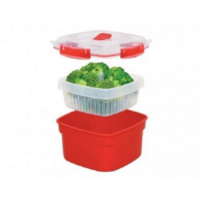 Sistema Microwave Large Steamer Container 3.2L - BPA-Free Plastic