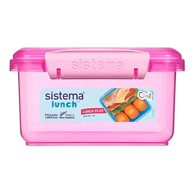 Sistema Pink Sandwich Box 1.2L - Leakproof, BPA-Free & Perfect for ...