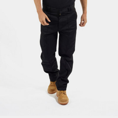 Site King Black Classic Work Trousers (W32, L29)