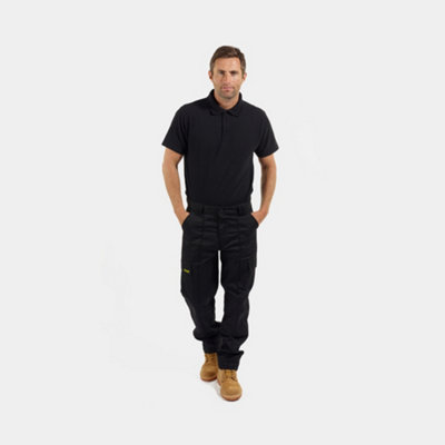 Site King Khaki Cargo Knee Pad Work Trousers (W28, L31)