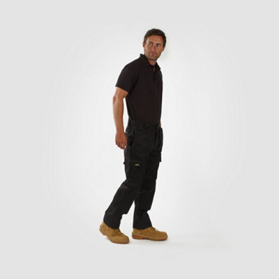 Site King Khaki Premium Multi Pocket Work Trousers (W28, L33)