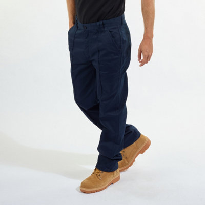 Site King Navy Classic Work Trousers (W28, L29)
