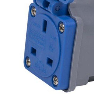 Site Plug Socket Adaptor 16 to 13 Amp Converter UK Plug Caravan Building