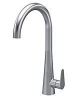 Situla Kitchen Mono Mixer Tap with 1 Lever Handle, 398mm - Brushed Nickel - Balterley