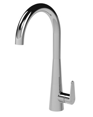 Situla Kitchen Mono Mixer Tap with 1 Lever Handle, 398mm - Chrome - Balterley