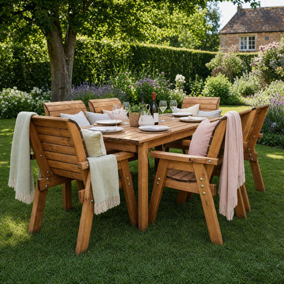 Six Seater Rectangular Table Set