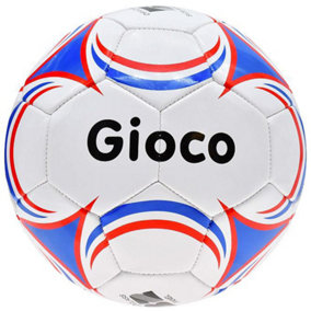 Size 3 PVC Training Football - WHITE/BLUE/RED Skill Control Practice Ball