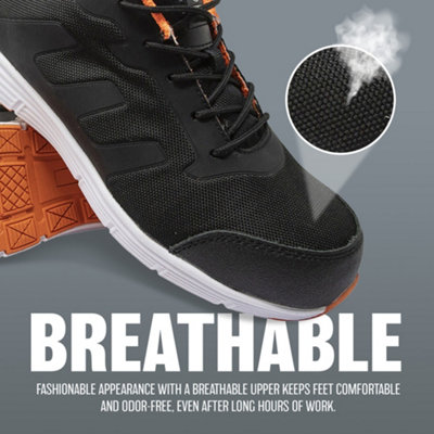 Size 9 Mens Womens Safety Boots Trainers Work Steel Toe Cap Hiking Shoes Ankle Uk Sizes - 3