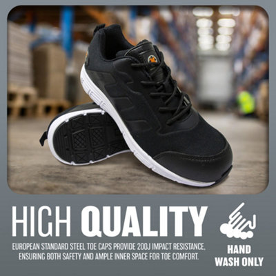 Size 9 Safety Shoes Trainers Men Women Lightweight Steel Toe Cap Work Hiking Boots - 7
