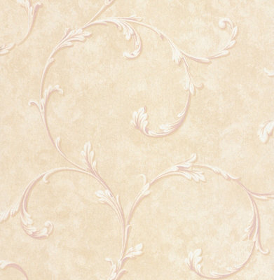 SK Filson Beige Acanthus Scroll Wallpaper