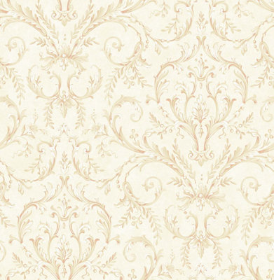 SK Filson Beige Damask Wallpaper