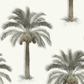 SK Filson Beige Palm Trees Wallpaper