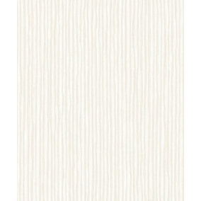 SK Filson Beige Textured Stripes Wallpaper