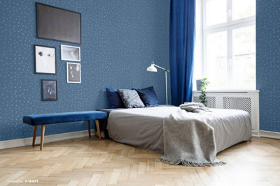 SK Filson Blue Twinkle Twinkle Stars Wallpaper